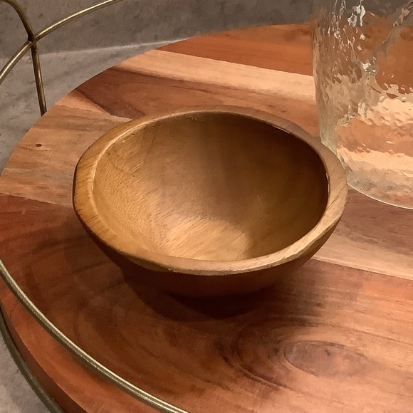 Hearth & Hand Other - Hearth and Hand with Magnolia Small Dip Medium Wooden Bowl